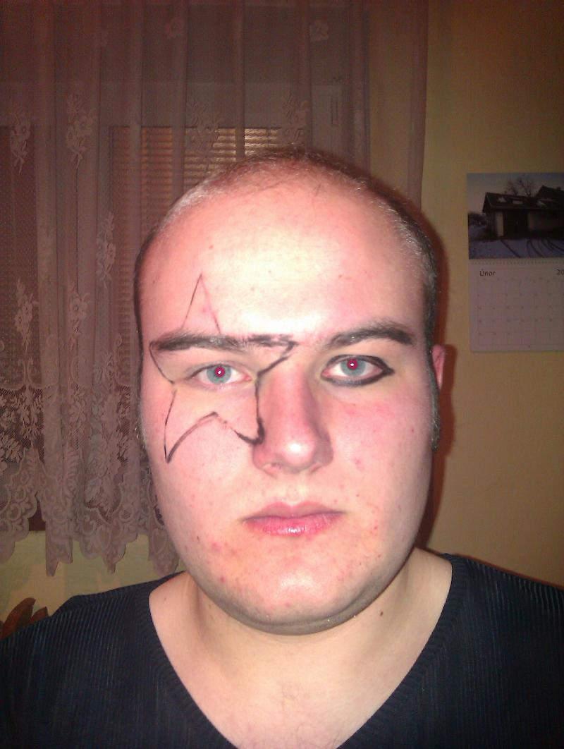 Kontury levého oka Kontury levého oka